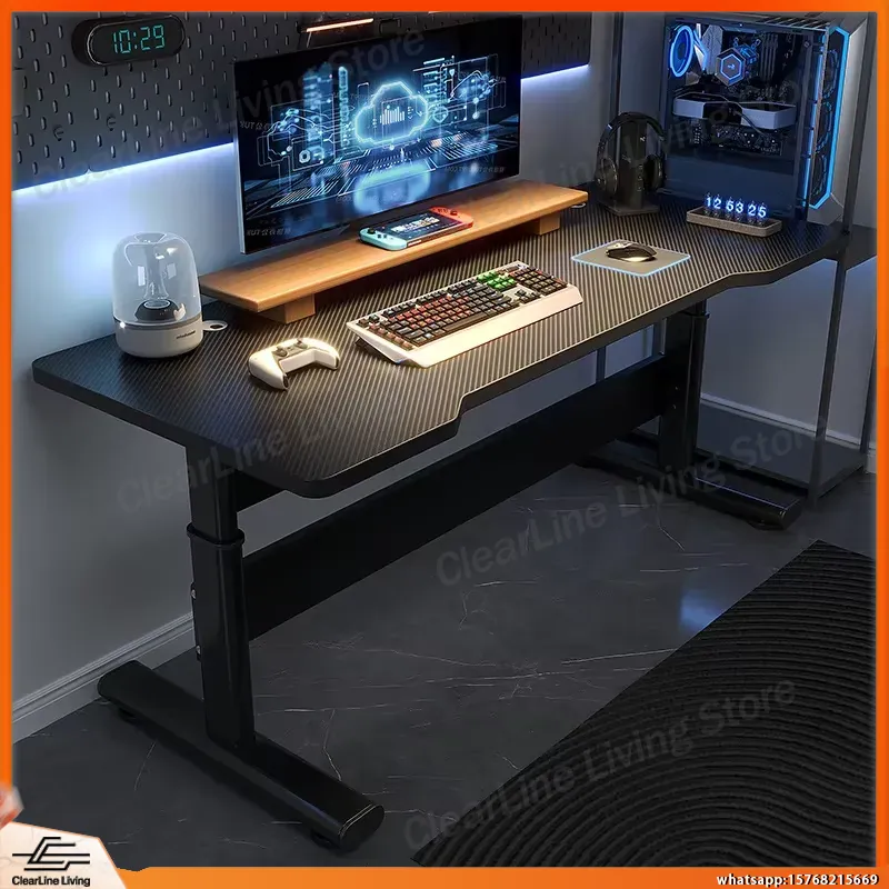 Desk Setup Ergonomics - مكتب ألعاب كهربائي قابل لتعديل الارتفاع