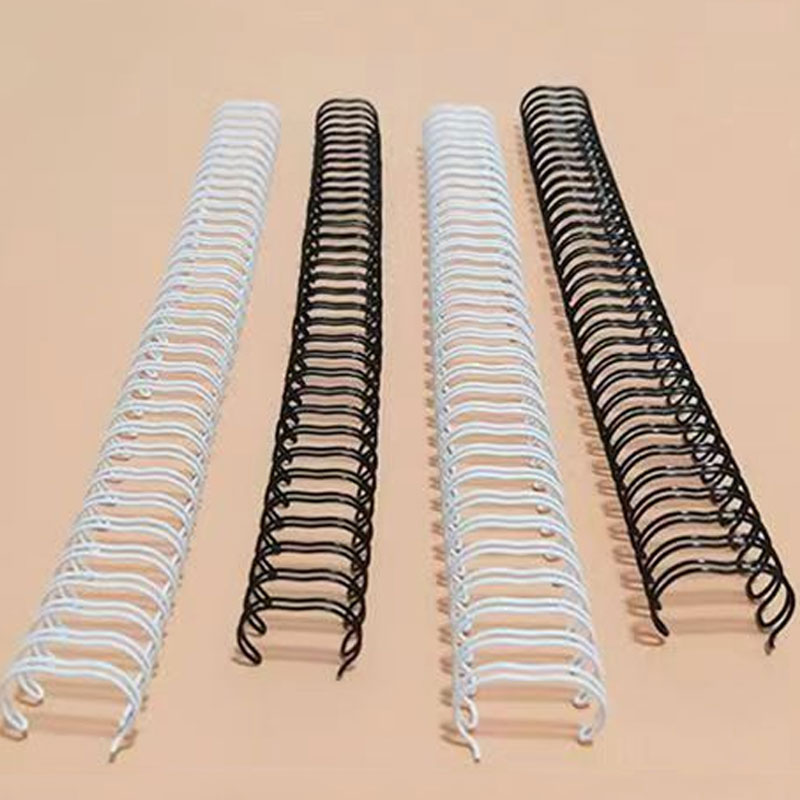 Ring Binder Box - 100 قطعة/صندوق، حلقات معدنية مزدوجة بمسافة