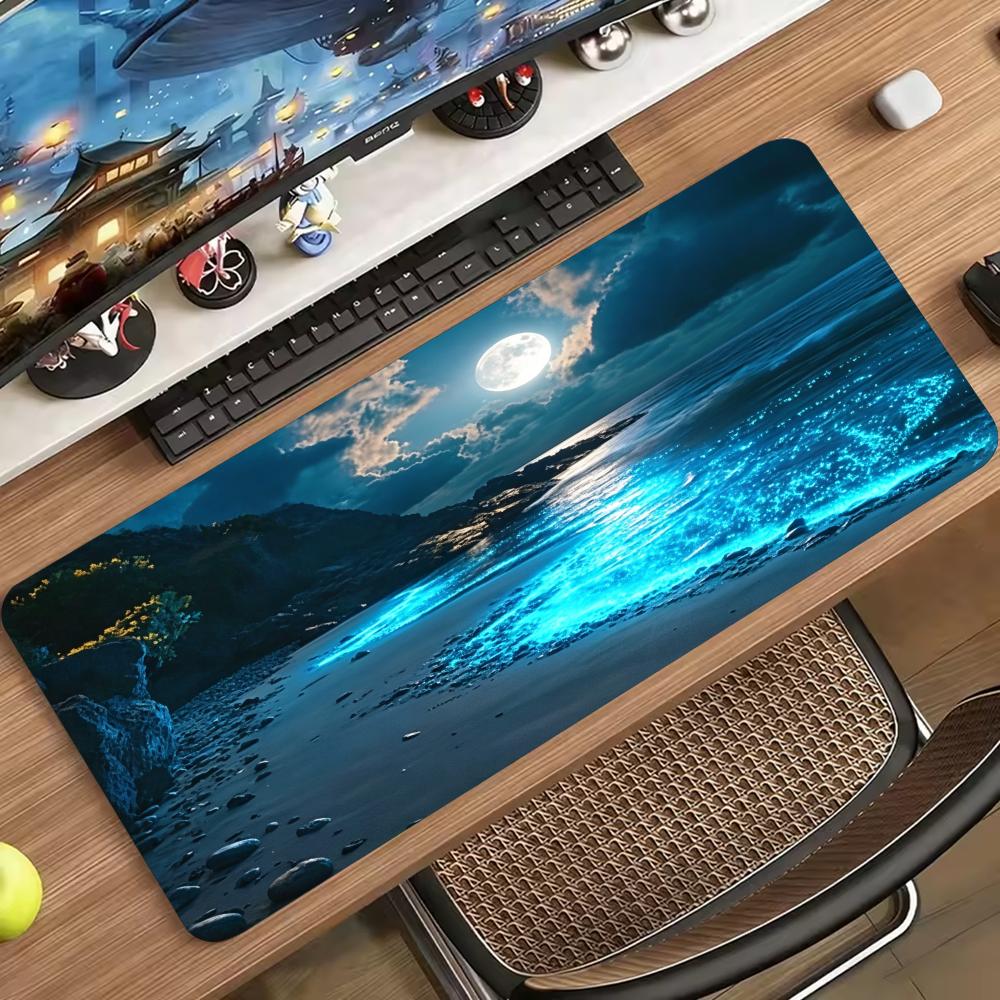 Desk Setup Designer - بساط فأرة ممتد بتصميم مشهد البحر