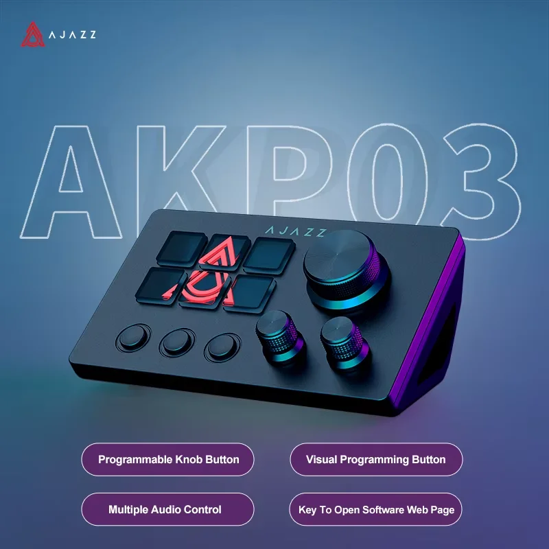 Desk Setup Programmer - لوحة تحكم مكتبية Ajazz AKP03E/153E قابلة