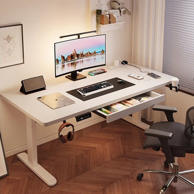 Desk Setup Ergonomics - مكتب كهربائي حديث قابل للتعديل بمحركين