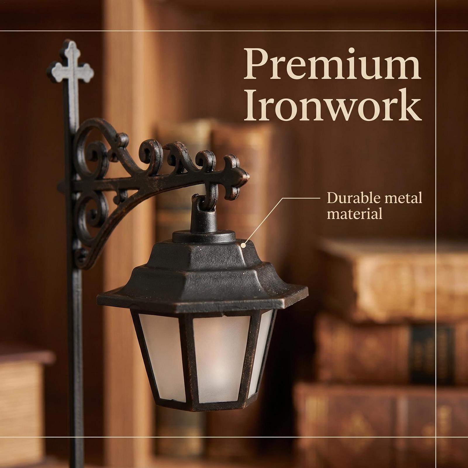 Desk Setup Vintage - مصباح LED دافئ للرفوف، إضاءة زخرفية
