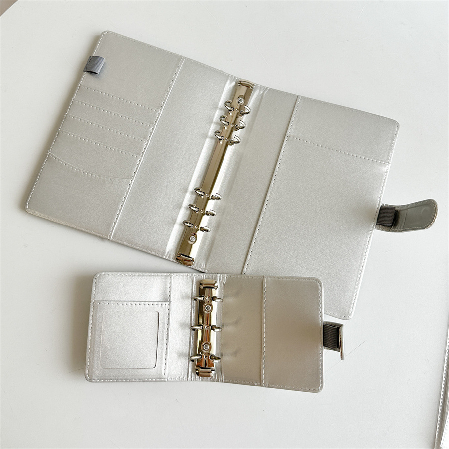 A5 A6 A8 SliverGold PU DIY الم - مراجعة Ring Binder Box وسعره