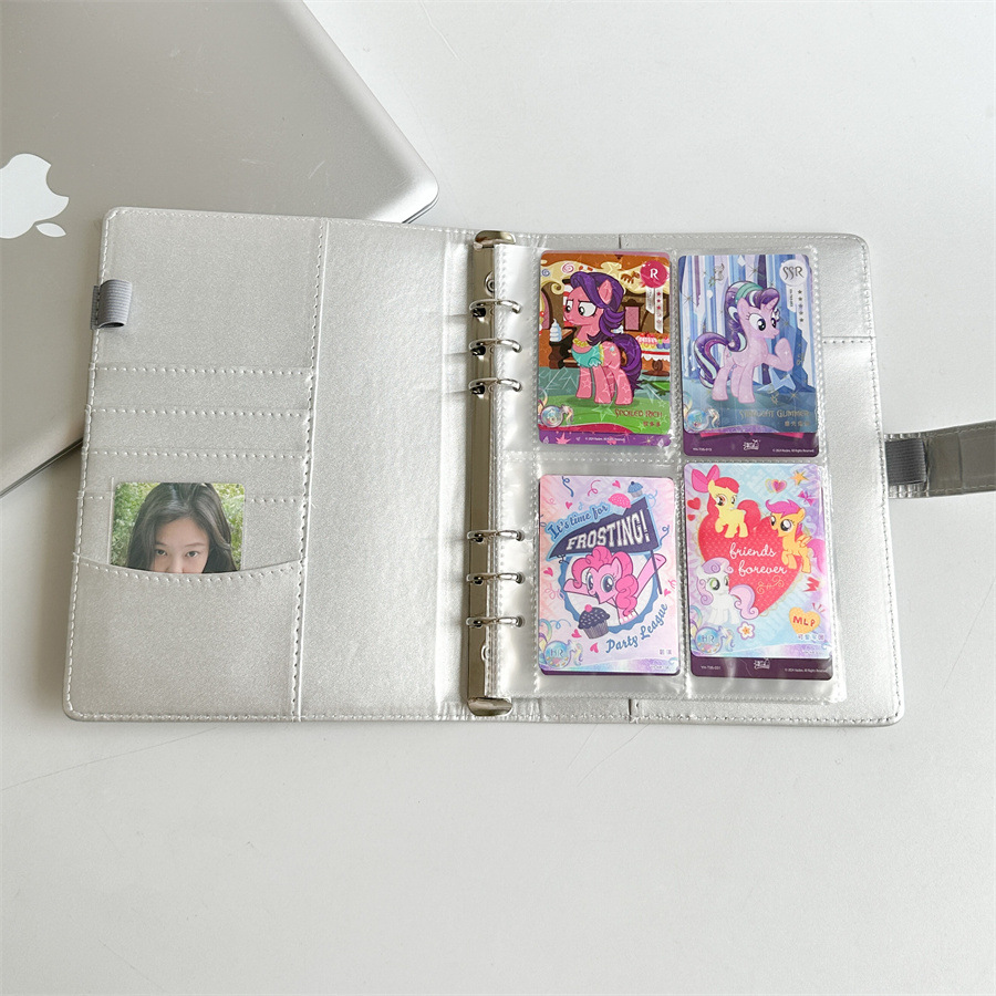 A5 A6 A8 SliverGold PU DIY الم - مراجعة Ring Binder Box وسعره