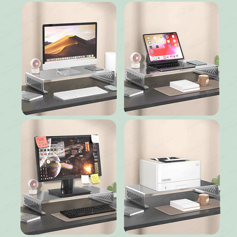 حامل شاشة الكمبيوتر منظم مكتب  - مراجعة Desk Setup Monitor And Laptop وسعره