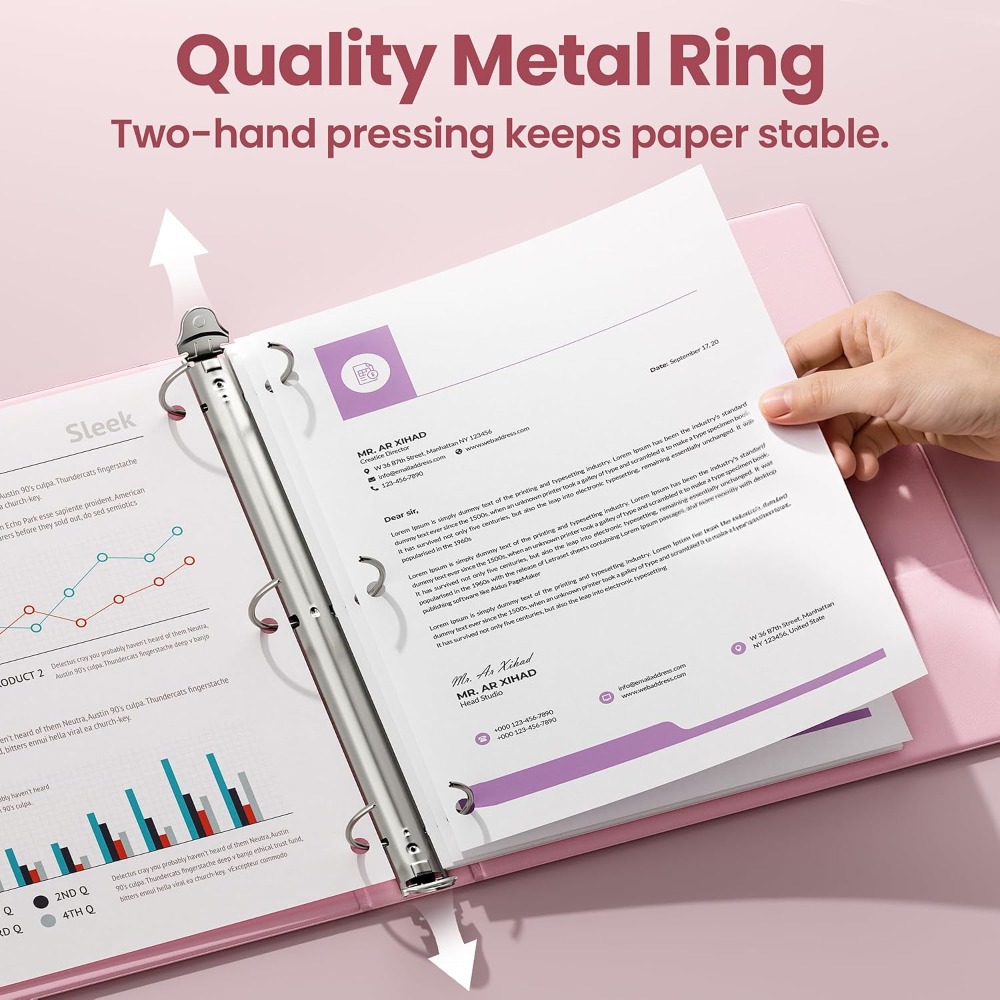 مجلد حلقي بثلاث حلقات مقاس 1 ب - مراجعة Ring Binder Box وسعره