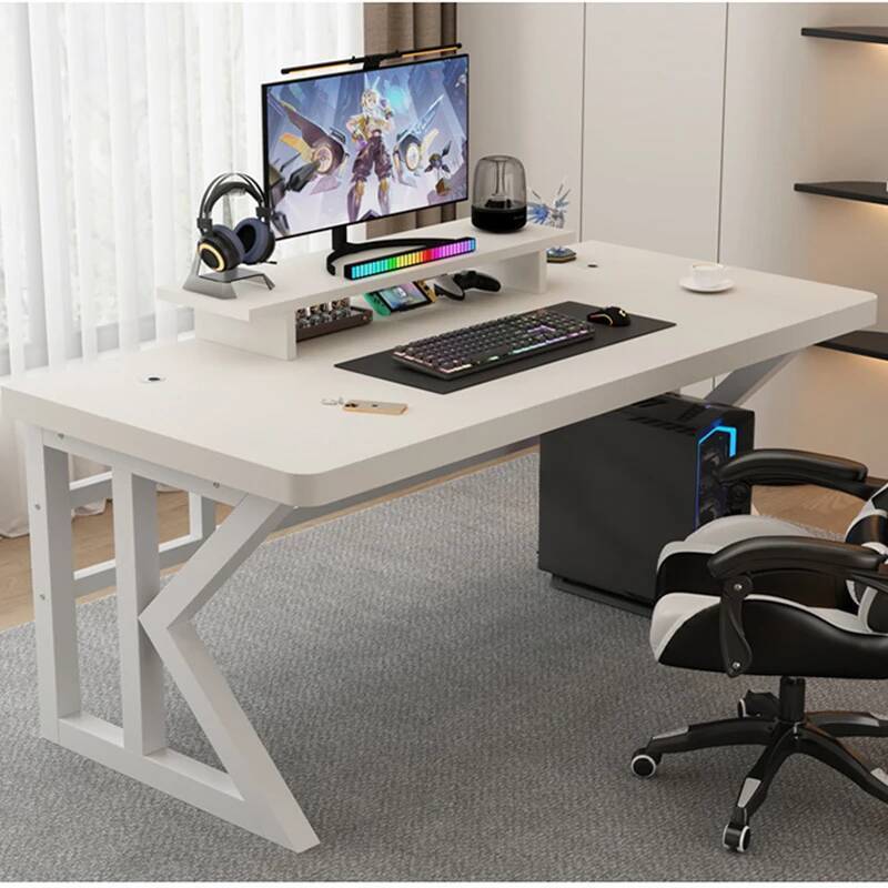 طاولة مكتب ألعاب على شكل حرف L - مراجعة Desk Setup Monitor And Laptop وسعره