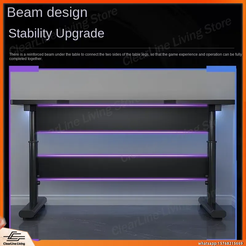 مكتب ألعاب كهربائي قابل لتعديل - مراجعة Desk Setup Ergonomics وسعره