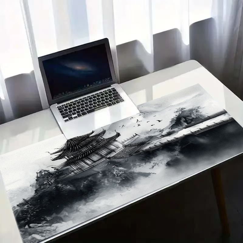 سجادة مكتب ألعاب بتصميم سحابة  - مراجعة Desk Setup Ergonomics وسعره