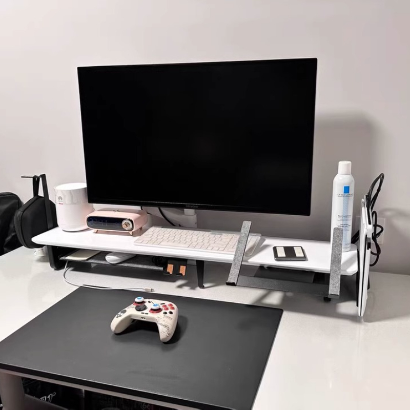 حامل مراقبة معياري، منظم مكتب  - مراجعة Desk Setup Monitor And Laptop وسعره