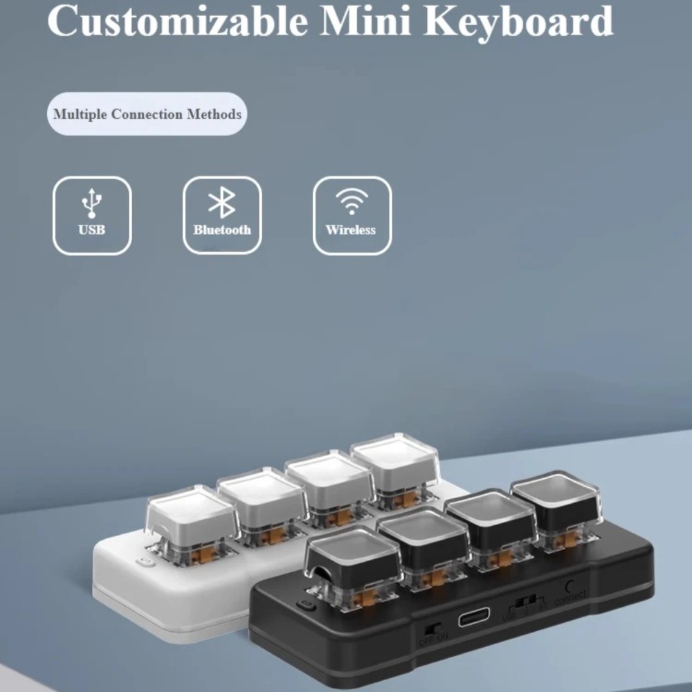 MK424Pro 4-Key Wireles لوحة مف - مراجعة Desk Setup Programmer وسعره
