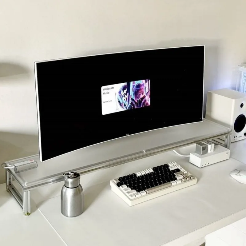 حامل شاشة من الألومنيوم من الأ - مراجعة Desk Setup Monitor And Laptop وسعره