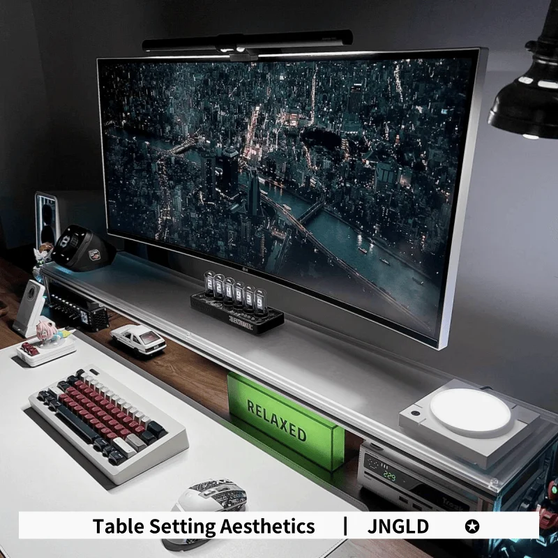حامل شاشة من الألومنيوم من الأ - مراجعة Desk Setup Monitor And Laptop وسعره