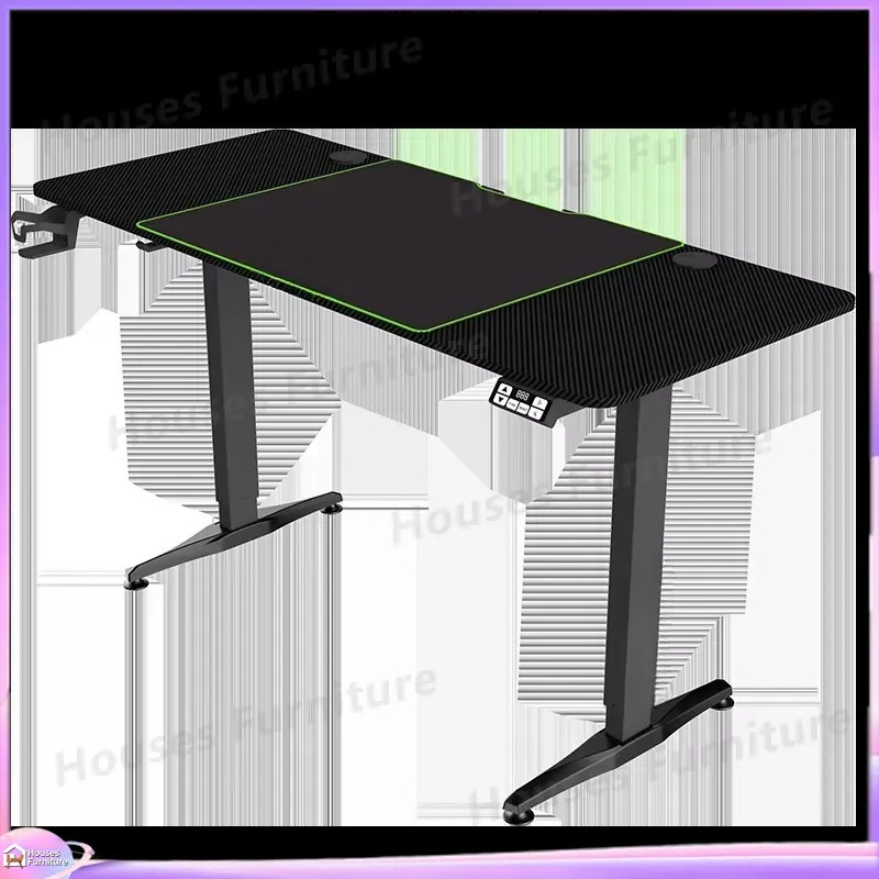 مكتب ألعاب كبير مع إضاءة LED R - مراجعة Desk Setup Ergonomics وسعره