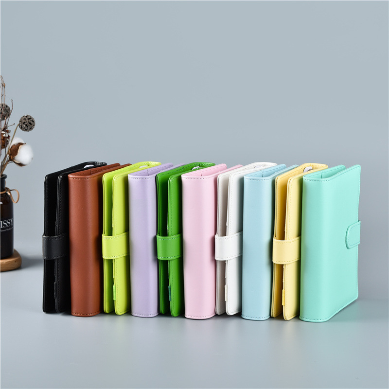 A6/A5 معكرون اللون بولي Leathe - مراجعة Ring Binder Box وسعره